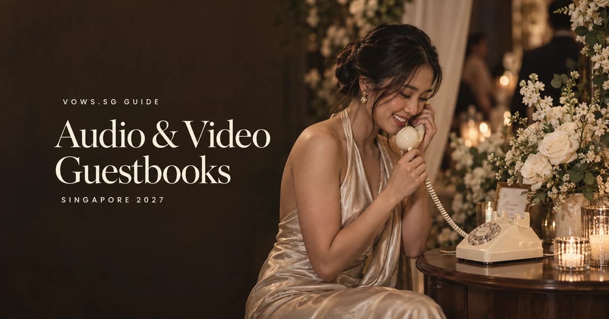 Audio & Video Guestbooks guide hero image for Singapore weddings