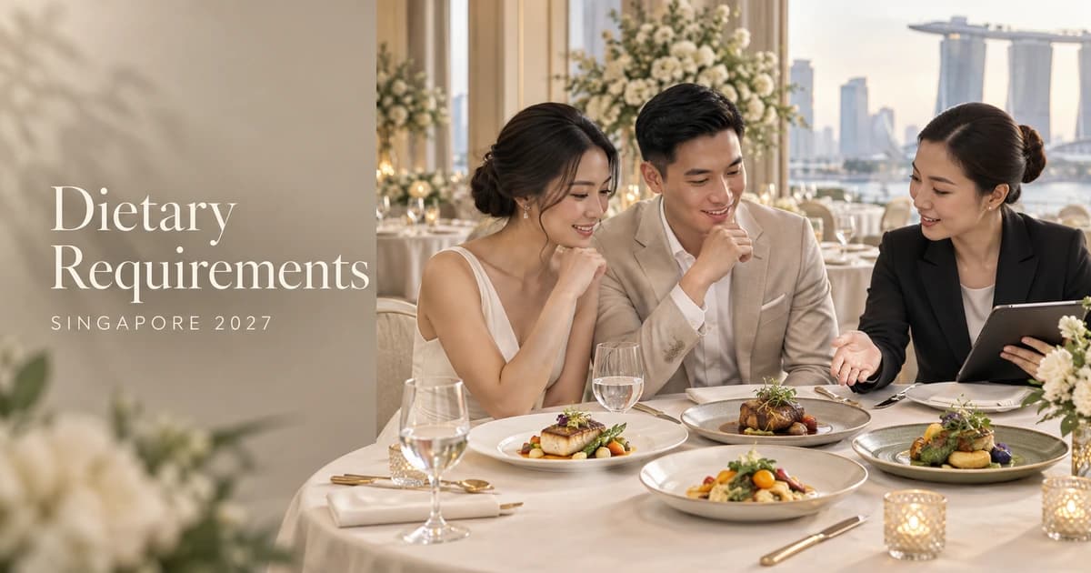 Dietary Requirements guide hero image for Singapore weddings