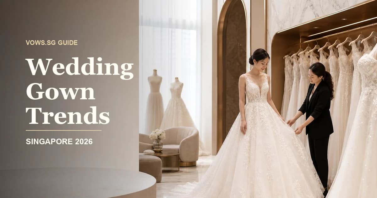 Wedding Gown Trends guide hero image for Singapore weddings
