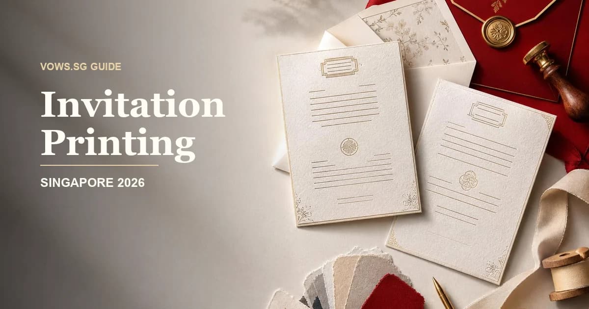 Invitation Printing guide hero image for Singapore weddings