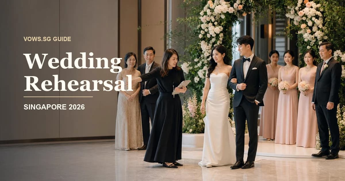 Wedding Rehearsal guide hero image for Singapore weddings